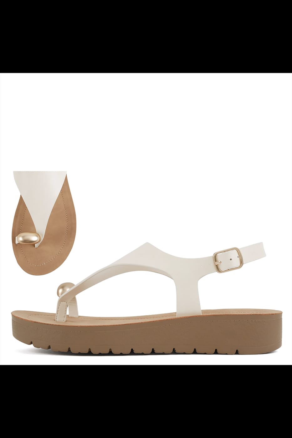 Chic Thong Sandals – Minimalist Ankle Strap – BANQHUM